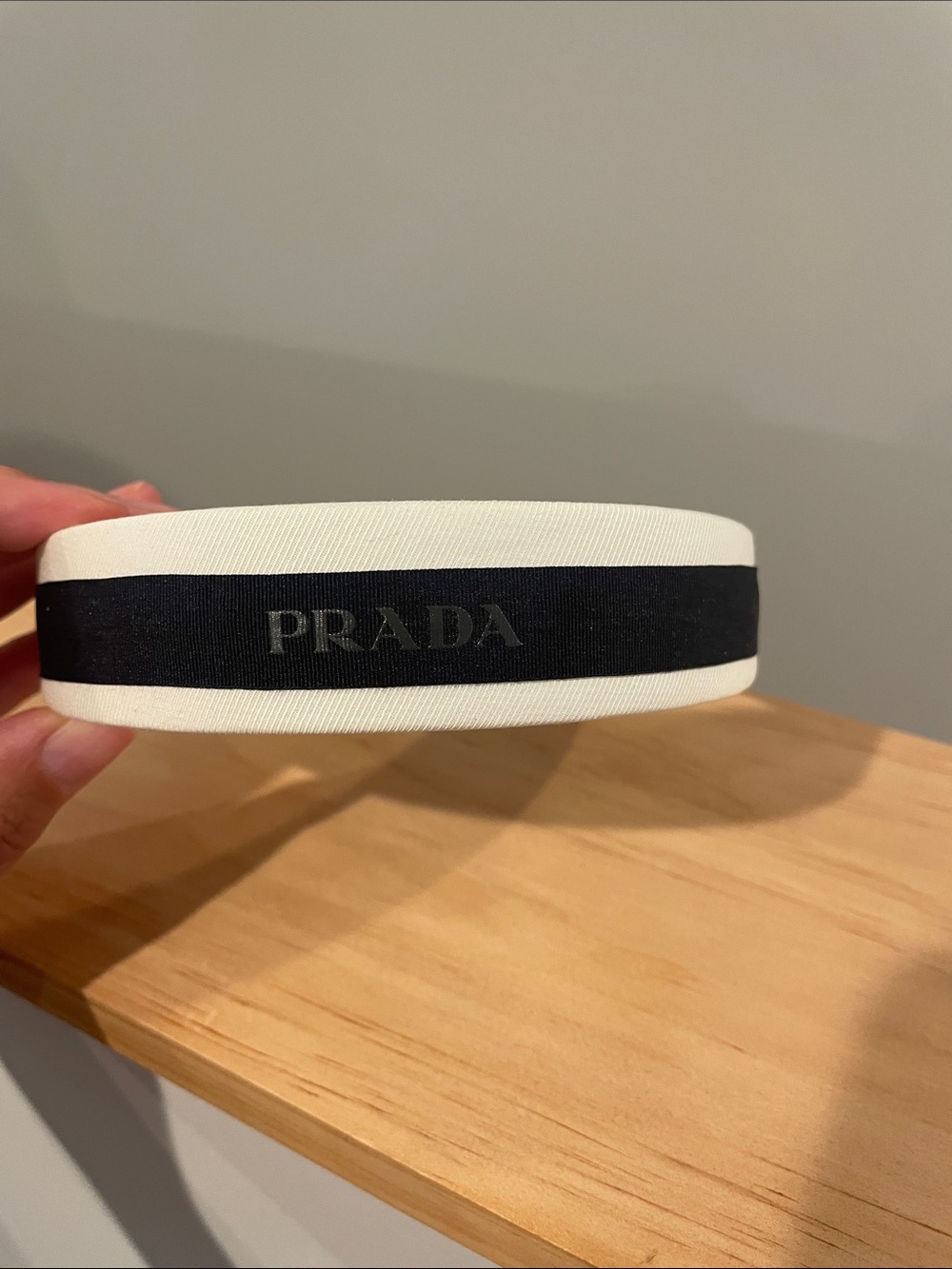 UPCYCLED - handmade PRADA headband